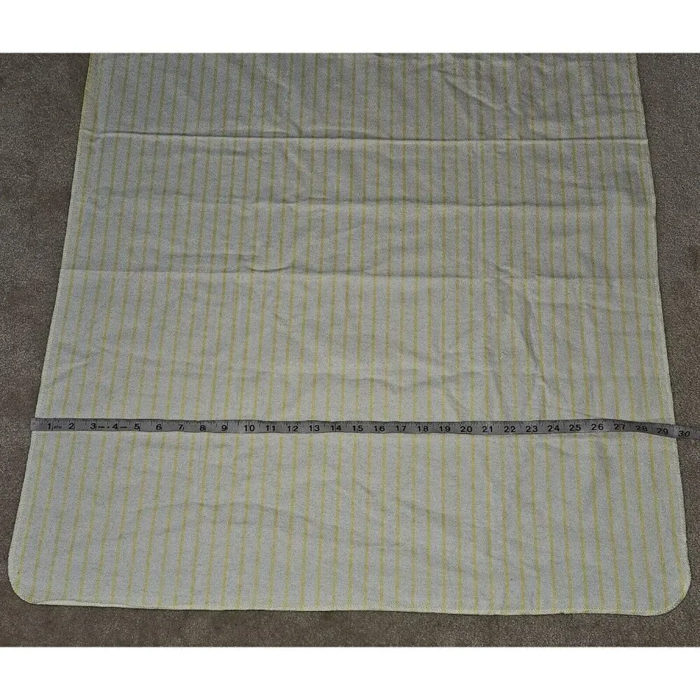 Carter's Yellow White Striped Receiving Blanket Lovey Security 100% Cotton